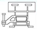 DIN rail mounting brackets for APRANORM housings